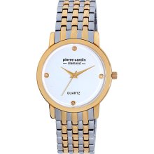 Pierre Cardin Men's Two-Tone Diamond Accent Dial Watch