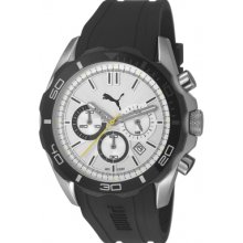 PU103191002 Puma Challenger-Large White Chronograph Watch