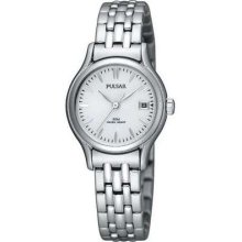 Pulsar Ladies' Stainless Steel, Silver Dial PH7119X1 Watch