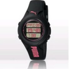 Puma Women's PU910782003 Black Polyurethane Quartz Watch with Bla ...