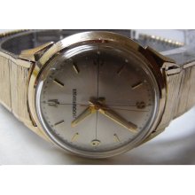 Rare 1967 Bulova Accutron 10K Gold Men's Back Set Quadrant Dail Watch - Original