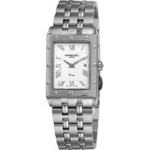 Raymond Weil 5381-ST-00658 Tango White Rectangular Dial Men's Watch