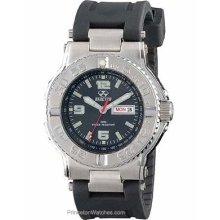 Reactor Mens Critical Mass Full Size Black Dial Rubber 74801