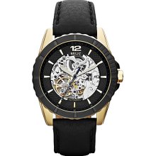 Relic Automatic - Black and Gold Case on Black Strap Black Multi