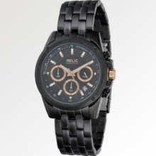 Relic ZR66054 Grant Watch Men's - Black-Rose