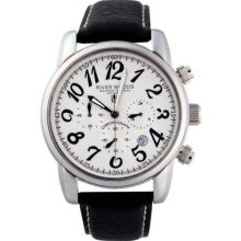 River Woods Men's RWC 2 MWD LB Chronograph Date Leather Watch ...