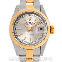 Rolex Datejus Ladies Steel 18k Yellow Gold 69173 Watch