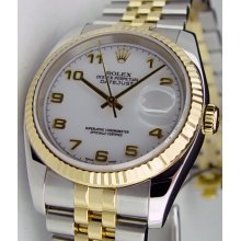 Rolex Datejust 36mm 116233 White Arabic WatchChest