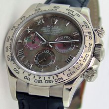 Rolex Daytona 116519 BlackStrap - Tahitian Mother of Pearl Dial