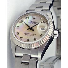 Rolex Ladies Datejust Mother of Pearl Arabic 26mm 79174 WATCH CHEST