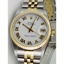 Rolex Ladies Midsize 31mm 78273 White Roman WatchChest