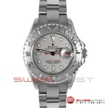 Rolex Ladies Yacht-Master Stainless Steel and Platinum Rolesium 69622