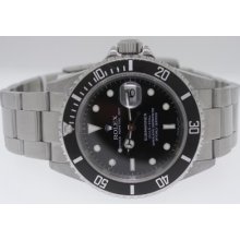 Rolex Submariner 16610 'f' Serial Black Dial Stainless Steel