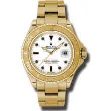 Rolex Watches YachtMaster Mens Gold 16628 w