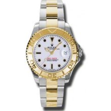 Rolex Watches YachtMaster MidSize Steel and Gold 168623 w