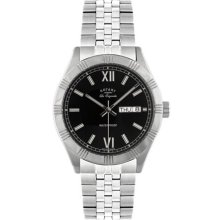 Rotary Gents Les Originales Classic Bracelet with Black Dial Swiss-Mad