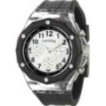 RumbaTime Men's Mercer Lights Out 45mm White Dial