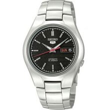 Seiko 5 Automatic Stainless Steel Men`s Watch W/ Dual Date Window