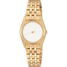 Seiko Ladies Gold White Dial Watch