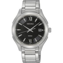 Seiko Men Classic Sapphire Watch Black Sgef69p1