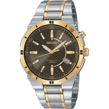 Seiko Mens Two-Tone Kinetic Watch