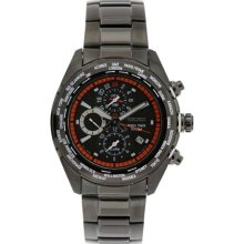 Seiko Spl037 Men's Black Stainless Steel Criteria World Time Chronograph Watch