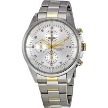 Seiko Two-Tone Chronograph Mens Watch SNDC83