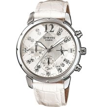 SHN-5010L-7A SHN5010L Casio Sheen Ladies Chronograph Watch