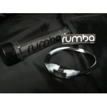 Silicone-rubber Rumba Time Watch Twilight Tie-dye Black / White