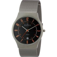 Skagen 233XLTTMO Men's Denmark Titanium Sporty Grey Sunray Dial Date M