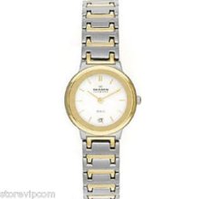 Skagen 240sgx Stainless Steel Two Tone White Dial Watch