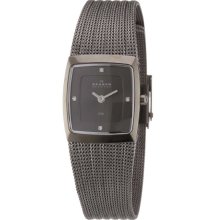 Skagen 380XSMMM1 Women's Denmark Gunmetal Ion Plated Mesh Bracelet Gre