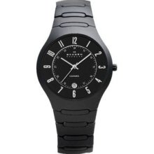 Skagen Black Ceramic Mens Watch 817LBXC