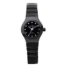 Skagen Crystal Collection Ceramic Bracelet Black Dial Women's watch