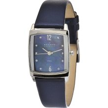 Skagen Denmark Blue Leather Women's Watch 691SSLNN