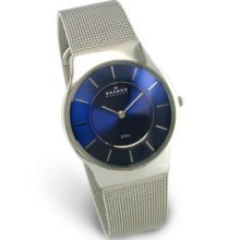 Skagen Gents Blue Face Watch - 233Lssn