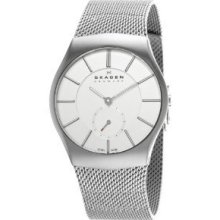 Skagen Men's 916xlsss Steel Sandblasted Silver Watch