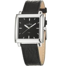 Skagen Men's Modern Stainless Steel and Leather Quartz Watch - Men's Watches