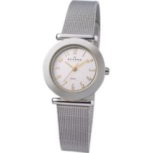 Skagen Silver Ladies' Two-Tone Mesh