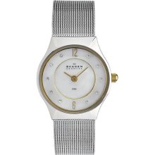 Skagen Steel Collection Mother-of-Pearl Dial Women's Watch #233XSSGSC