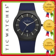 Skagen Watches 234xxltbln Blue Leather Mens Watch