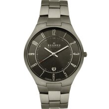 Skagen Watches Men's Grey Dial Titanium Titanium Grey Dial 801XLTXM