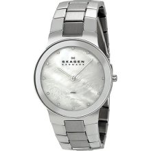 Skagen White Dial Stainless Steel Mens Watch 430mssx