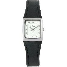 Skagen Women's 523xsslbc Sports Square Silver Case Watch