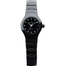 Skagen Women's Black Ceramic Crystal Watch 816XSBXC1 - 816XSBXC1