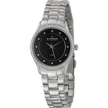 Skagen Women's Stainless Steel Glitz Crystal Watch