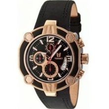 Snowest Circular Men's Watch with Black / Rose Gold Case ...