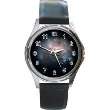 Space Ver 1 Unisex Silver-Tone Round Metal Watch 39