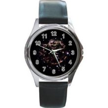 Space Ver 1 Unisex Silver-Tone Round Metal Watch 30