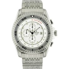 Stainless Steel Ocean Master Diver Chronograph White Dial